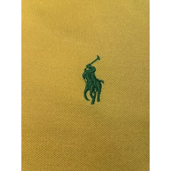 Polo Ralph Lauren Yellow Custom Slim Fit Yellow Golf Polo XXL - Picture 7 of 8